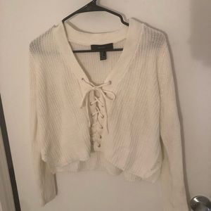 White Forever 21 sweater